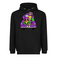 Black farm truck, mardi gras Heavyweight Hoodie - JahusDesignShop