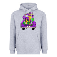 Heather Grey farm truck, mardi gras Heavyweight Hoodie - JahusDesignShop