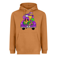 Meerkat farm truck, mardi gras Heavyweight Hoodie - JahusDesignShop