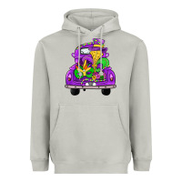 Moon Dust farm truck, mardi gras Heavyweight Hoodie - JahusDesignShop