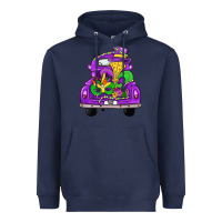 Navy farm truck, mardi gras Heavyweight Hoodie - JahusDesignShop