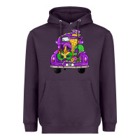 Plum farm truck, mardi gras Heavyweight Hoodie - JahusDesignShop