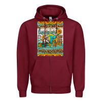 Burgundy living on lake time air freshener Zipper Hoodie - HRA Design Shop