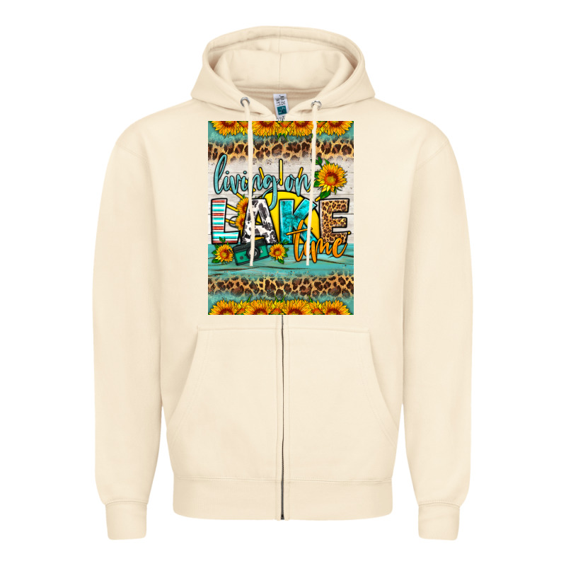 Living On Lake Time Air Freshener Zipper Hoodie by HRA Design Shop | Teevron