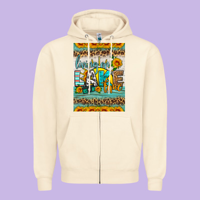 Living On Lake Time Air Freshener Zipper Hoodie Designed By Hra Design Shop