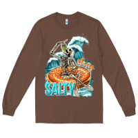Chestnut stay salty Long Sleeve Tee - texasbilliewilder
