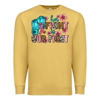 Antique Gold her fighting is our fight Premium Sweatshirt - AdoDesignShop