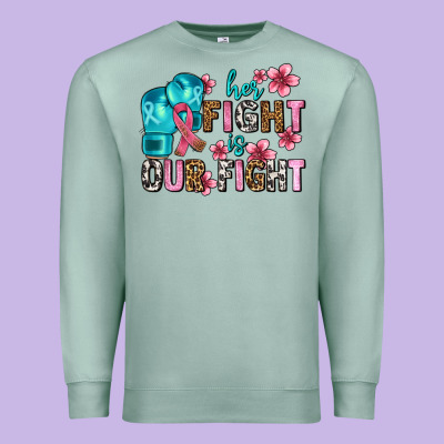 Her Fighting Is Our Fight Premium Sweatshirt Designed By Adodesignshop