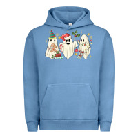 Pigment Pebble Blue Christmas ghosts Urban Hoodie - MaliasSmallBusiness