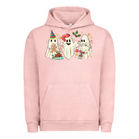 Pigment Salmon Christmas ghosts Urban Hoodie - MaliasSmallBusiness