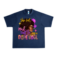 Navy She got mad hustle and a dope soul Urban Heavy Tee - RanaPortraitStore