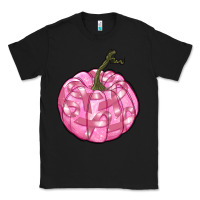 Black pink pumpkin with breast cancer ribbons Classic Tee - RanaPortraitStore