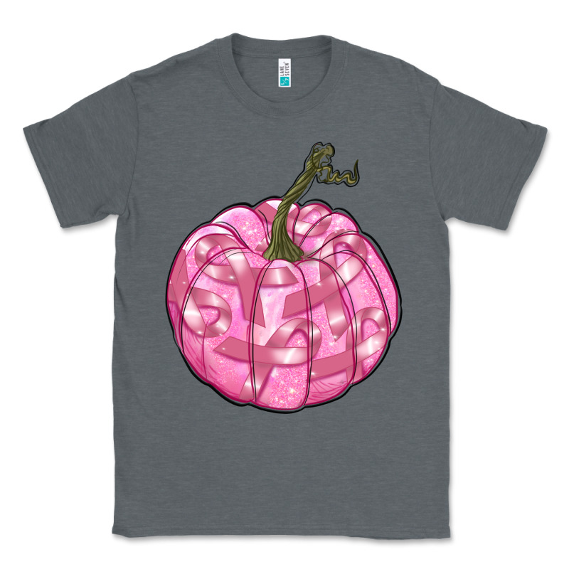 Pink Pumpkin With Breast Cancer Ribbons Classic Tee by RanaPortraitStore | Teevron
