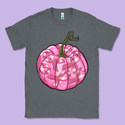 Pink Pumpkin With Breast Cancer Ribbons Classic Tee Designed By Ranaportraitstore