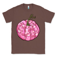 Chestnut pink pumpkin with breast cancer ribbons Classic Tee - RanaPortraitStore