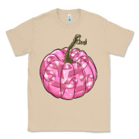 Mushroom pink pumpkin with breast cancer ribbons Classic Tee - RanaPortraitStore