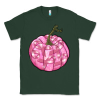 Sports Green pink pumpkin with breast cancer ribbons Classic Tee - RanaPortraitStore