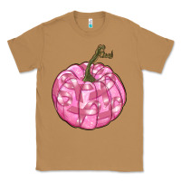 Toasted Coconut pink pumpkin with breast cancer ribbons Classic Tee - RanaPortraitStore