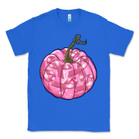 True Royal pink pumpkin with breast cancer ribbons Classic Tee - RanaPortraitStore