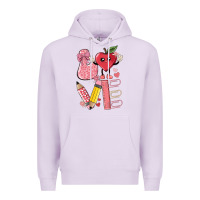 Lilac love teacher Premium Hoodie - MaliasSmallBusiness