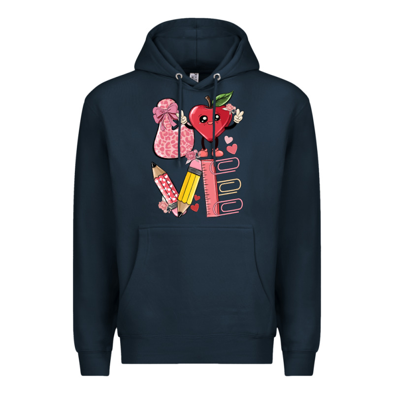Love Teacher Premium Hoodie by MaliasSmallBusiness | Teevron