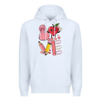 White love teacher Premium Hoodie - MaliasSmallBusiness