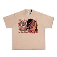 Burro She has fire in her soul afro woman Urban Heavy Tee - RanaPortraitStore