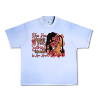 She Has Fire In Her Soul Afro Woman Urban Heavy Tee | Teevron