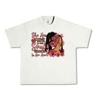 Pistachio She has fire in her soul afro woman Urban Heavy Tee - RanaPortraitStore