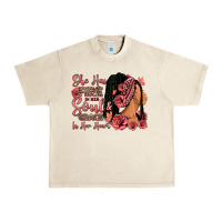 Sandshell She has fire in her soul afro woman Urban Heavy Tee - RanaPortraitStore