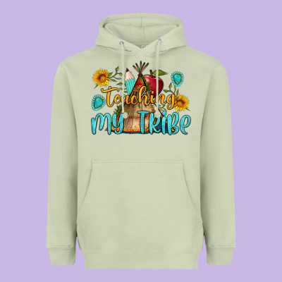 Teaching My Tribe Heavyweight Hoodie Designed By Bundleandbundleshop