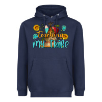 Navy teaching my tribe Heavyweight Hoodie - BundleAndBundleShop