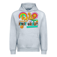 Heather Grey hello first grade Urban Hoodie - NancyCooperArtShop