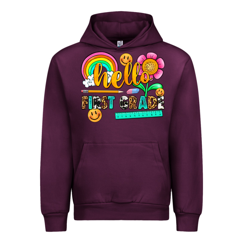 Hello First Grade Urban Hoodie by NancyCooperArtShop | Teevron