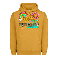 Pigment Peanut Butter hello first grade Urban Hoodie - NancyCooperArtShop