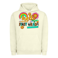 Pigment Pistachio hello first grade Urban Hoodie - NancyCooperArtShop