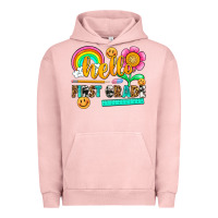 Pigment Salmon hello first grade Urban Hoodie - NancyCooperArtShop