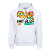 White hello first grade Urban Hoodie - NancyCooperArtShop