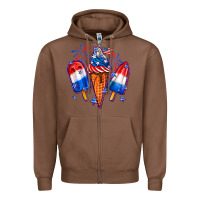 Chestnut 4th of July ice creams Zipper Hoodie - Neo Western