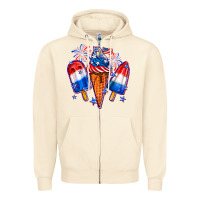 Sandshell 4th of July ice creams Zipper Hoodie - Neo Western