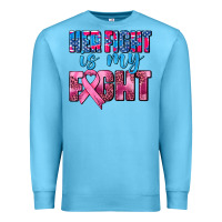 Ocean Blue her fight is my fight Premium Sweatshirt - AdoDesignShop