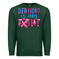 Sports Green her fight is my fight Premium Sweatshirt - AdoDesignShop