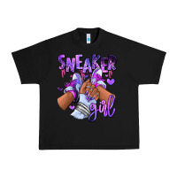 Black Purple galaxy sneaker girl Urban Heavy Tee - RanaPortraitStore
