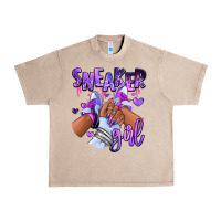French Oak Purple galaxy sneaker girl Urban Heavy Tee - RanaPortraitStore