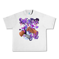 Lunar Rock Purple galaxy sneaker girl Urban Heavy Tee - RanaPortraitStore