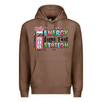 Chestnut energy coffee fuel station Premium Hoodie - MaliasSmallBusiness
