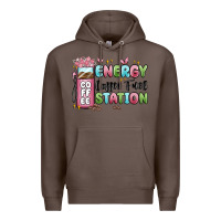 Coffee energy coffee fuel station Premium Hoodie - MaliasSmallBusiness