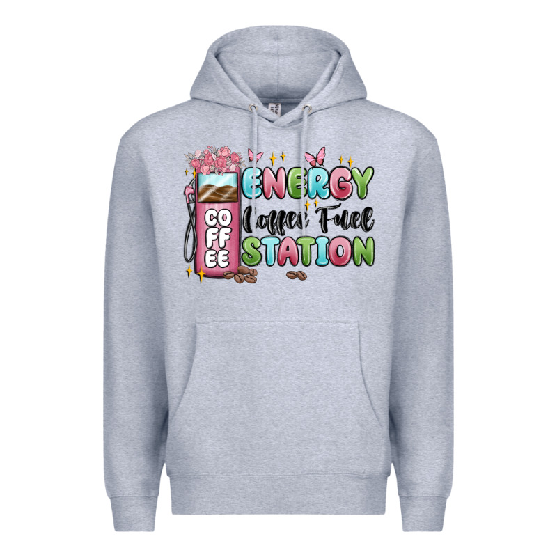 Energy Coffee Fuel Station Premium Hoodie by MaliasSmallBusiness | Teevron