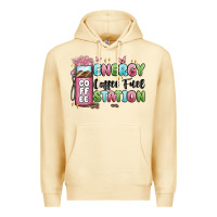 Pina Colada energy coffee fuel station Premium Hoodie - MaliasSmallBusiness