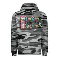 Slate Camo energy coffee fuel station Premium Hoodie - MaliasSmallBusiness
